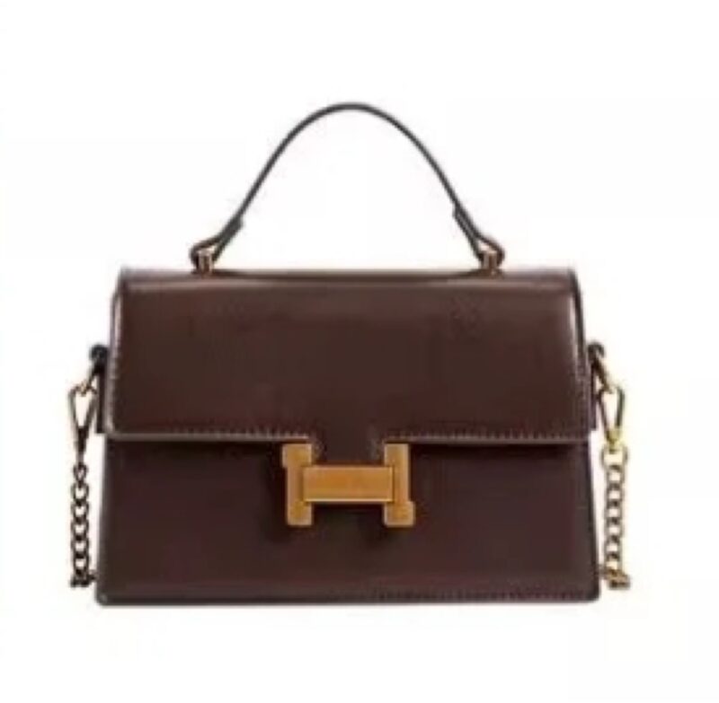 Urban leather fashionable small square bag - Imagen 4