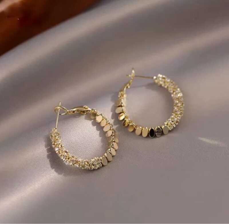 Textured Bead Earrings - Imagen 4